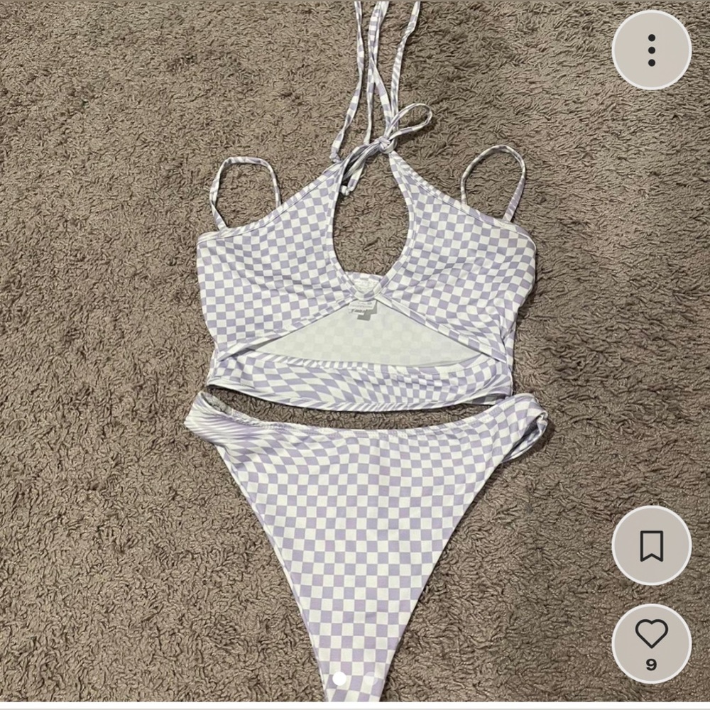 iHeart Raves Purple Checkered Set